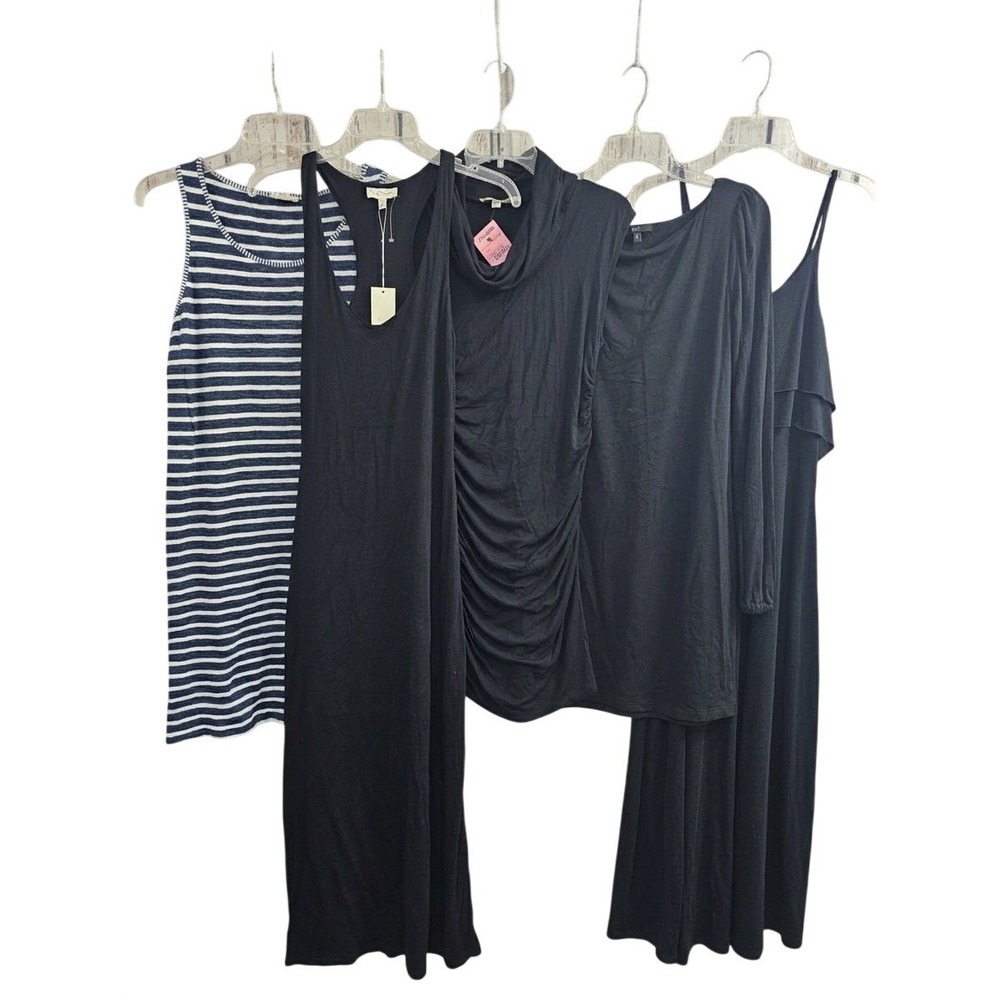 Lot of 5 women's small dresses black and blue kenar tart see you Monday bundle